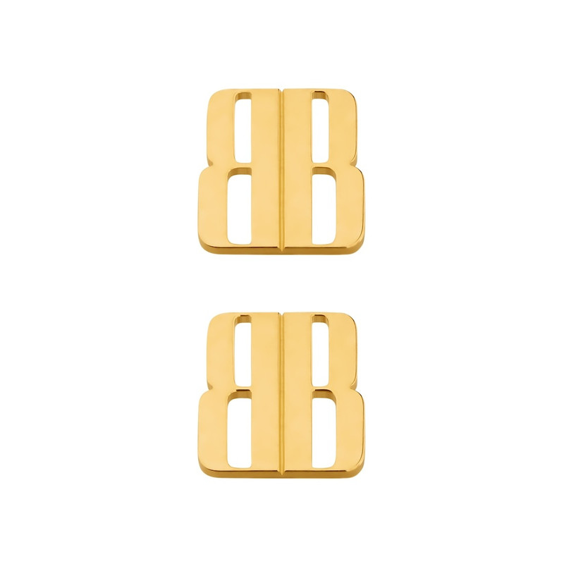 BALENCIAGA Nano Stud Earrings  in Gold outlook