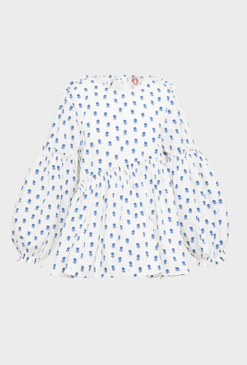 Anthea Blouse - Delft Flower 4
