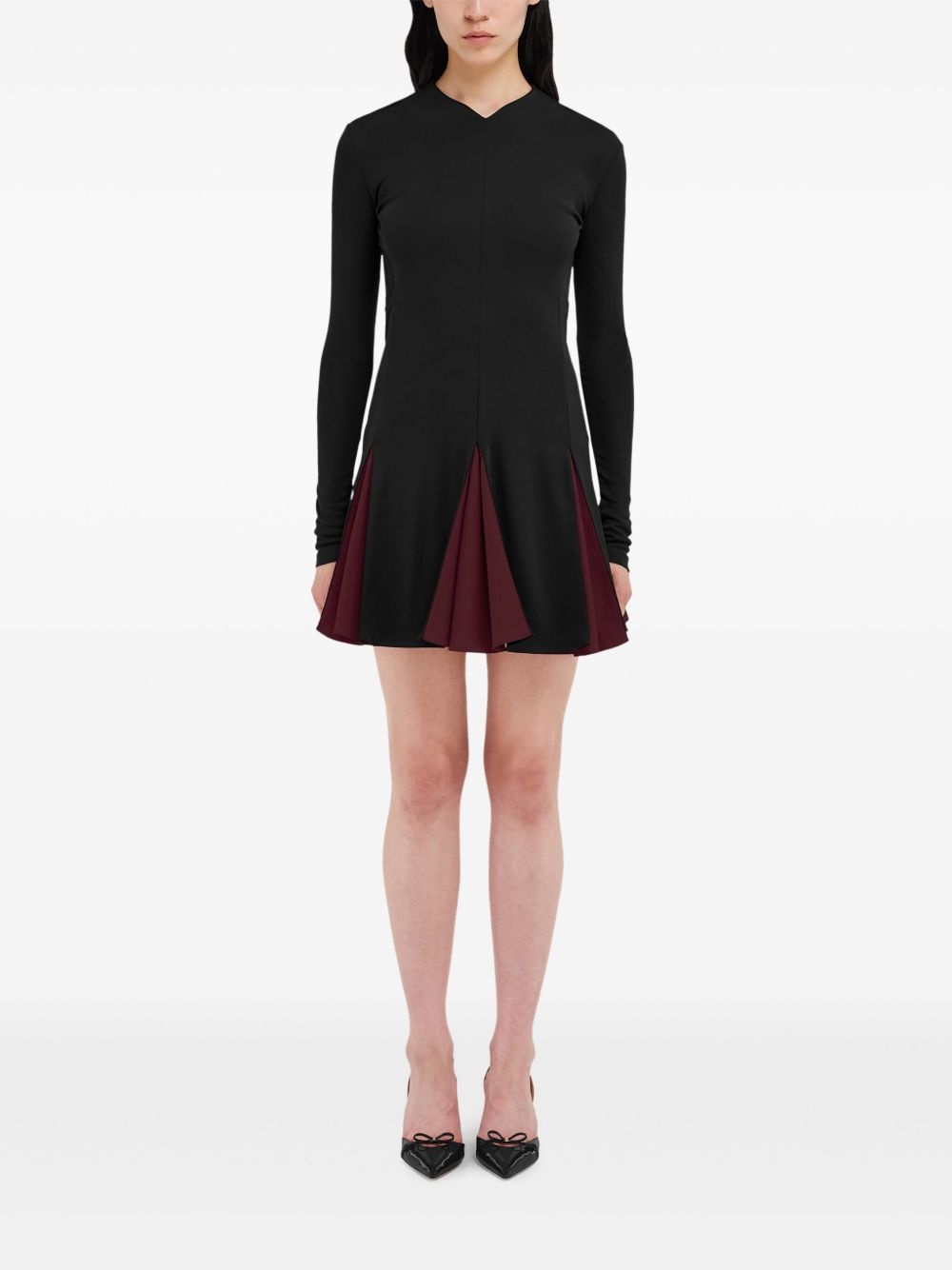 ribbed mini dress - 2
