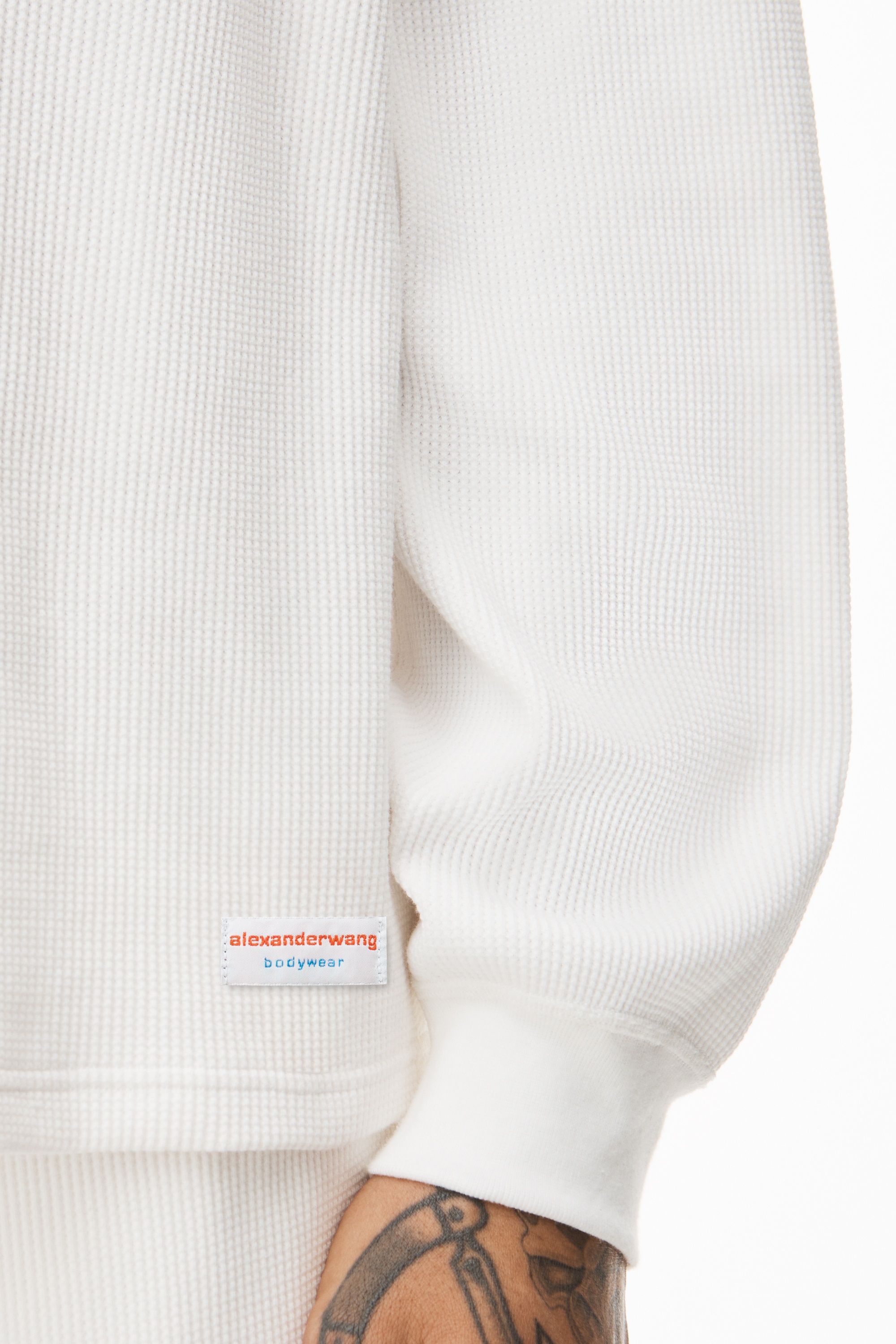 UNISEX LONG SLEEVE IN COTTON WAFFLE THERMAL - 5