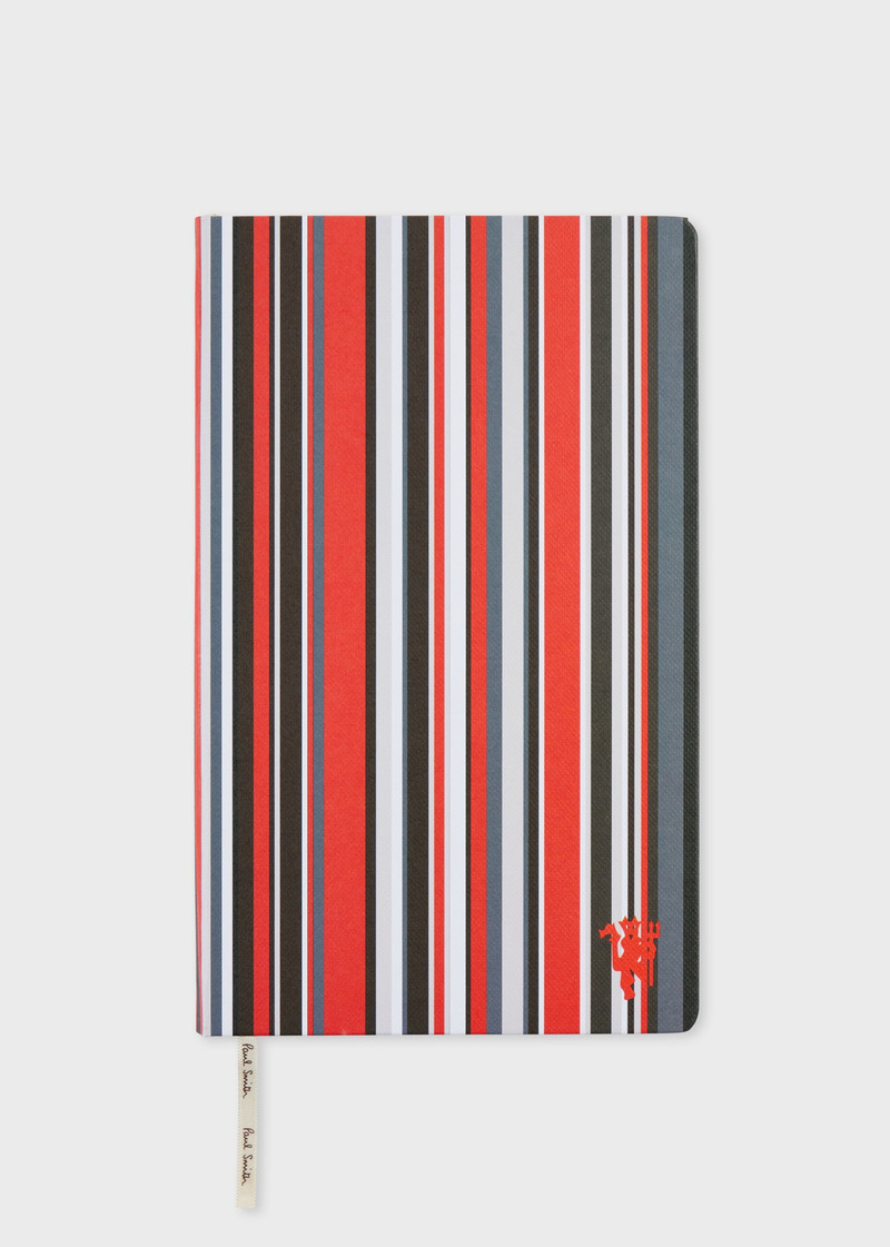 Paul Smith for Manchester United - Red 'Signature Stripe' Notebook 1