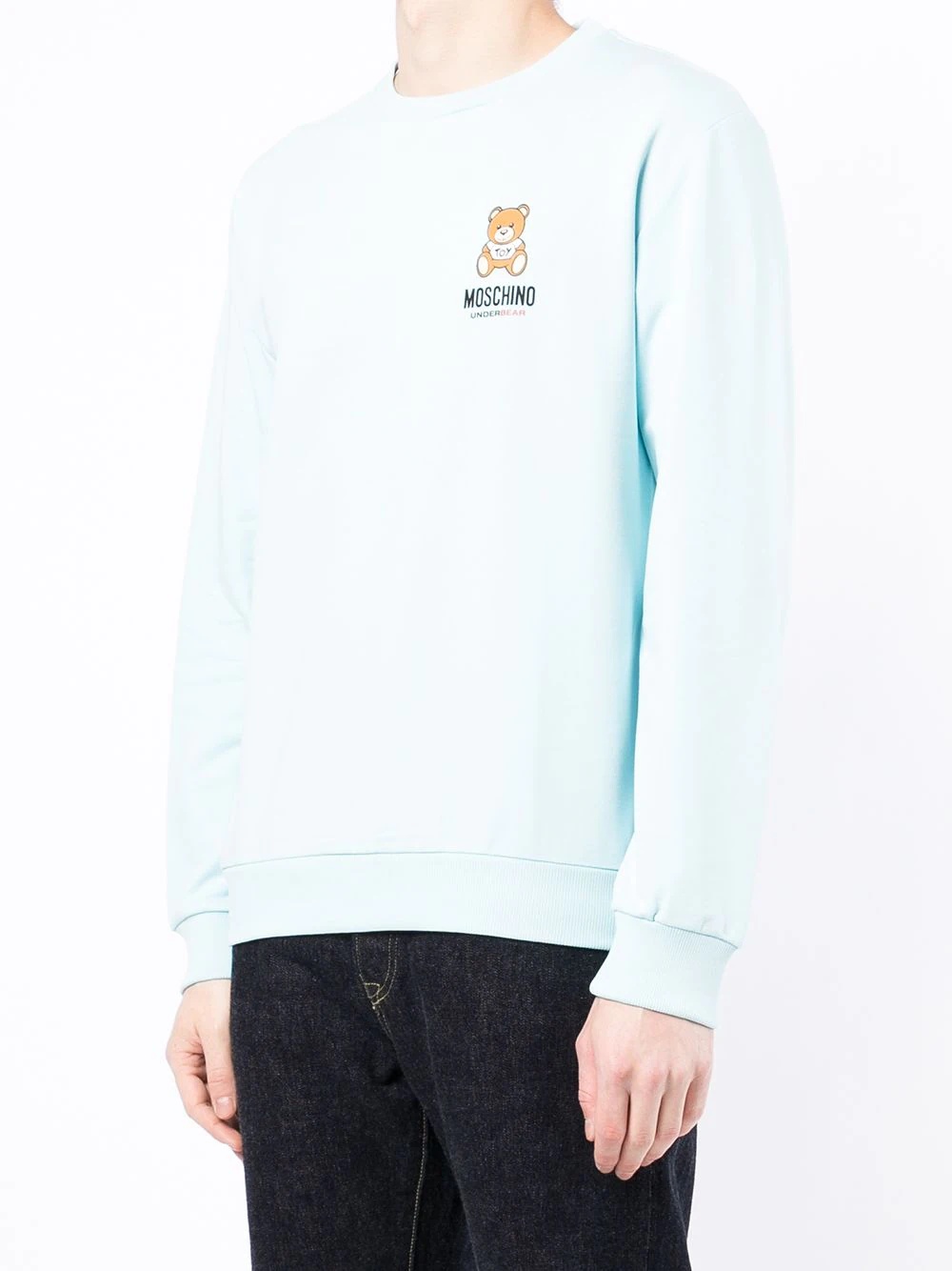 logo crew-neck sweatshirt - 3