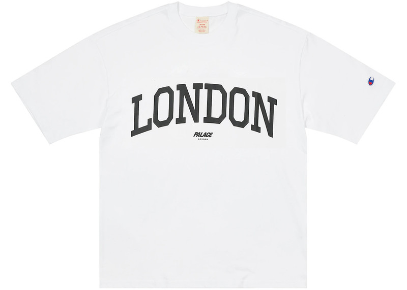 PALACE Palace Champion Shop T-shirt White outlook