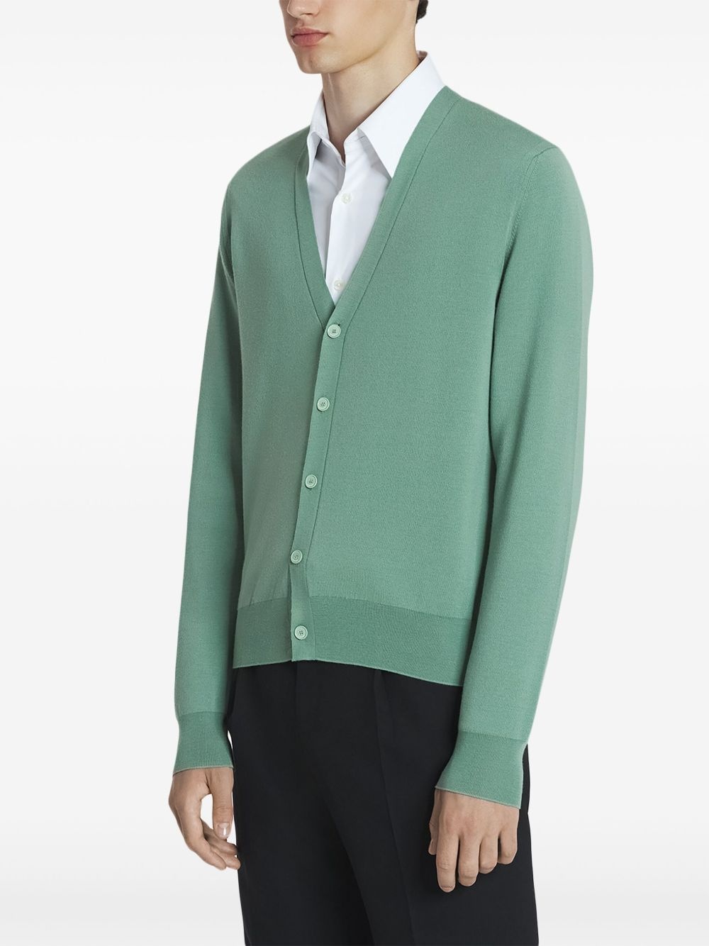 merino-wool cardigan - 3