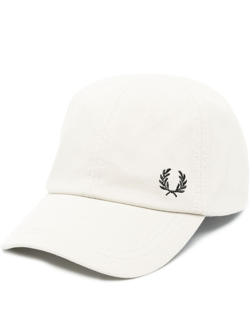 crest-embroidered cap - 1