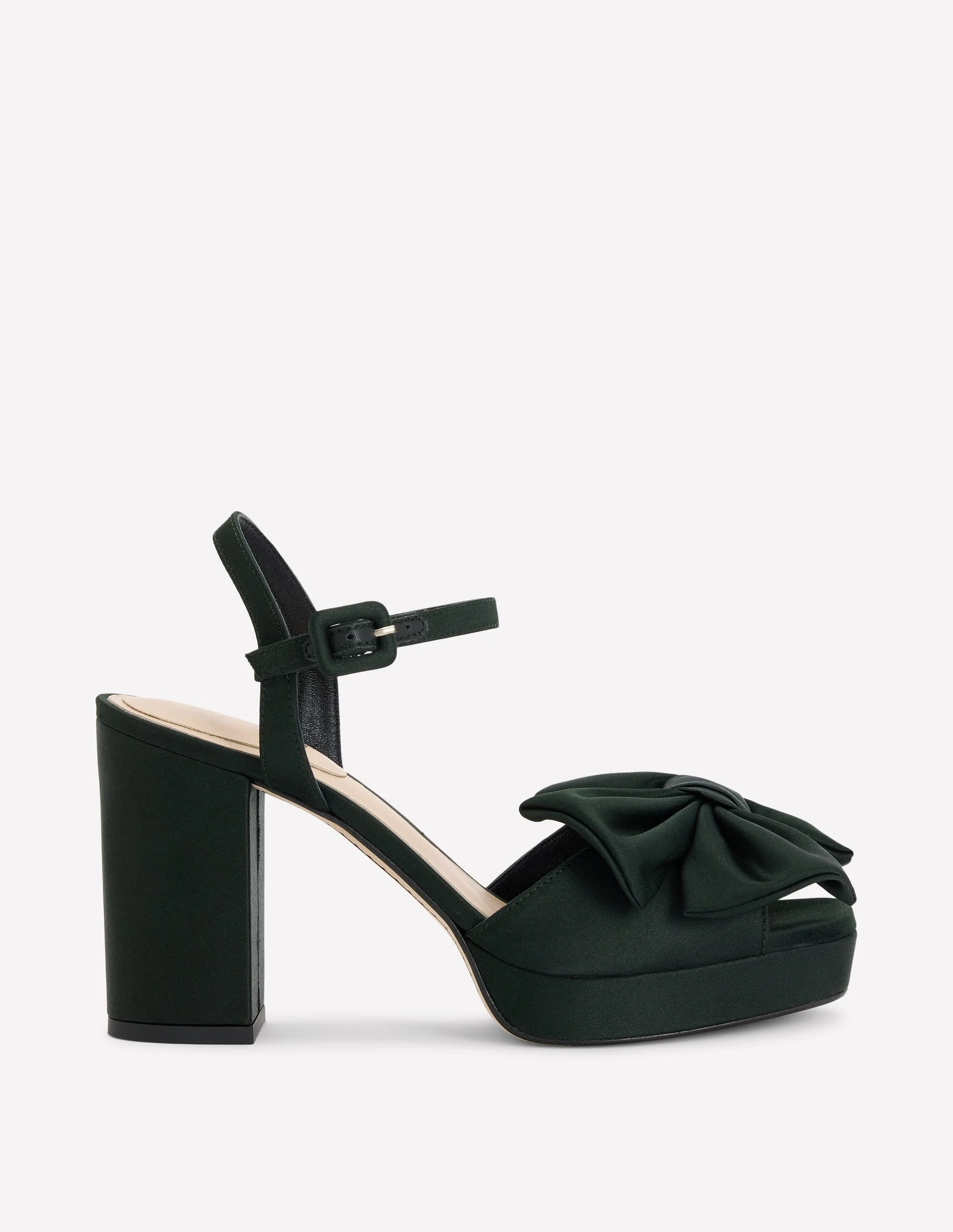 Bow Detail Platforms-Scarab Green - 1
