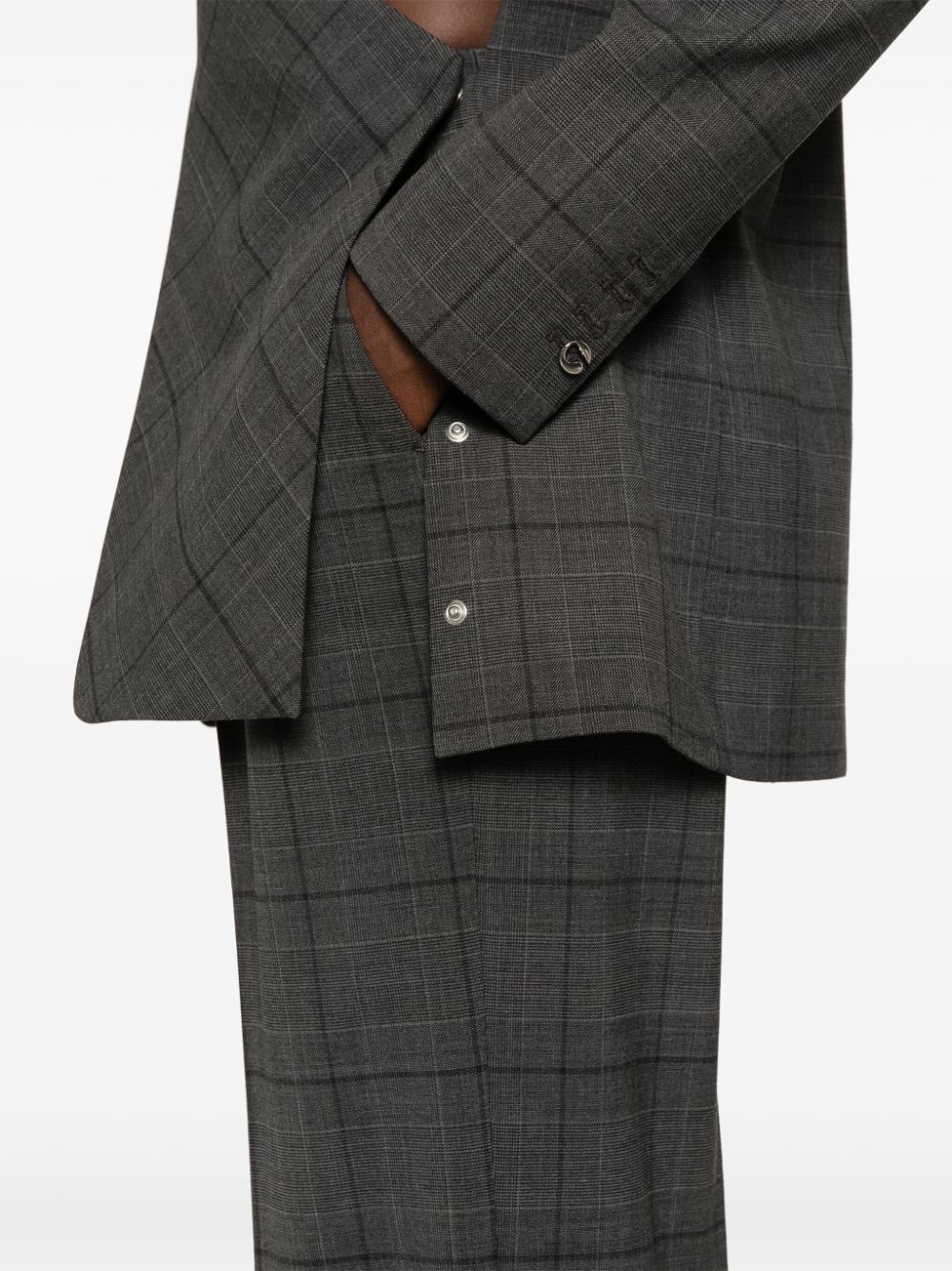 wide-leg tailored trousers - 5