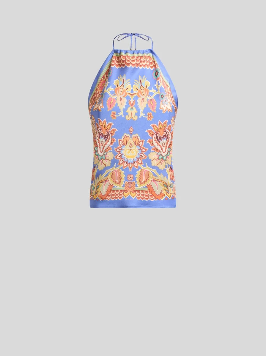 SILK TOP WITH PRINT - 1