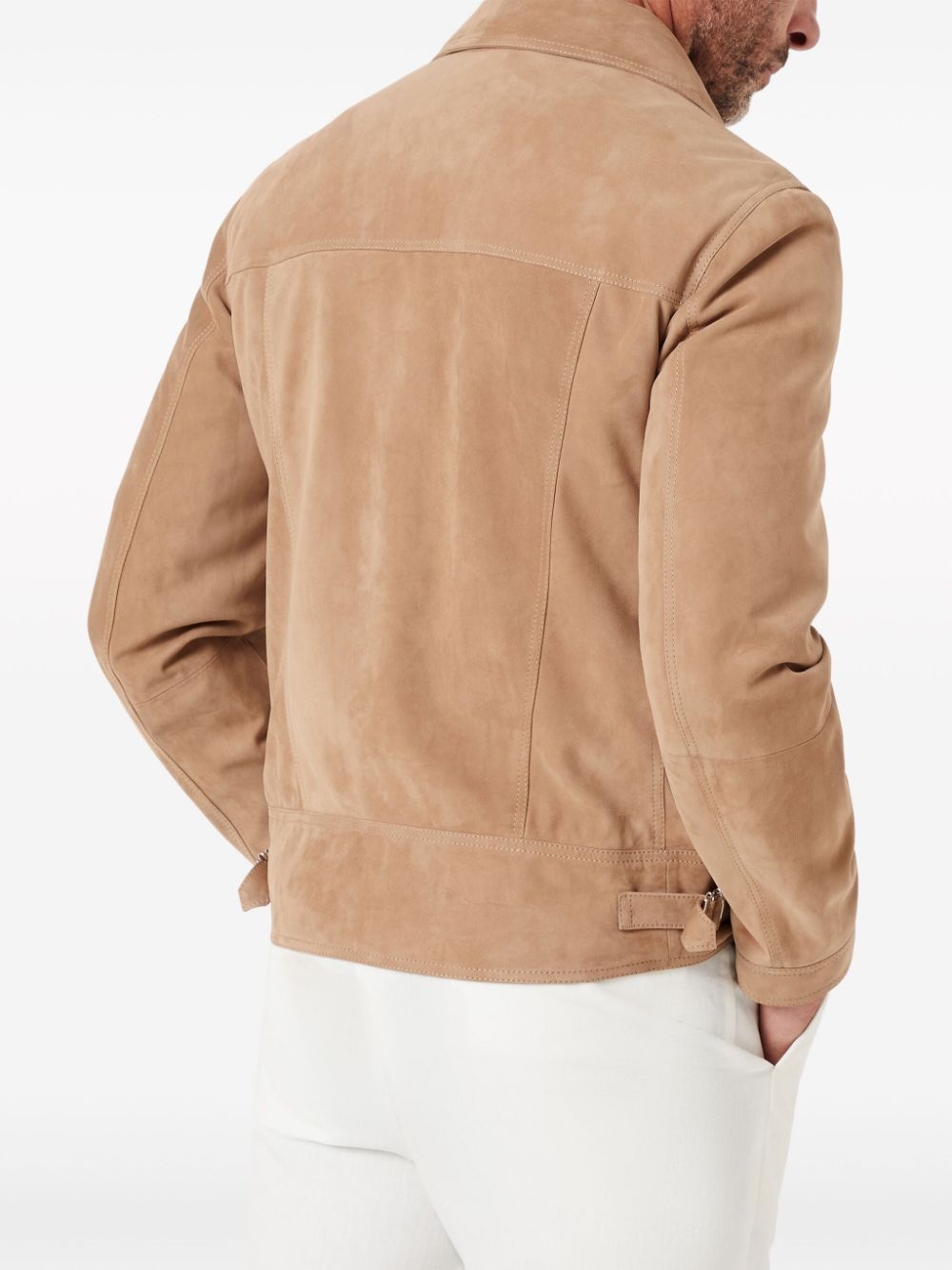 suede biker jacket - 3