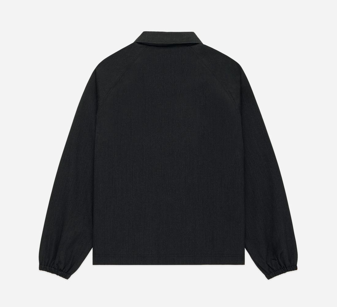 Coaches Jacket - Charcoal Wool - 2