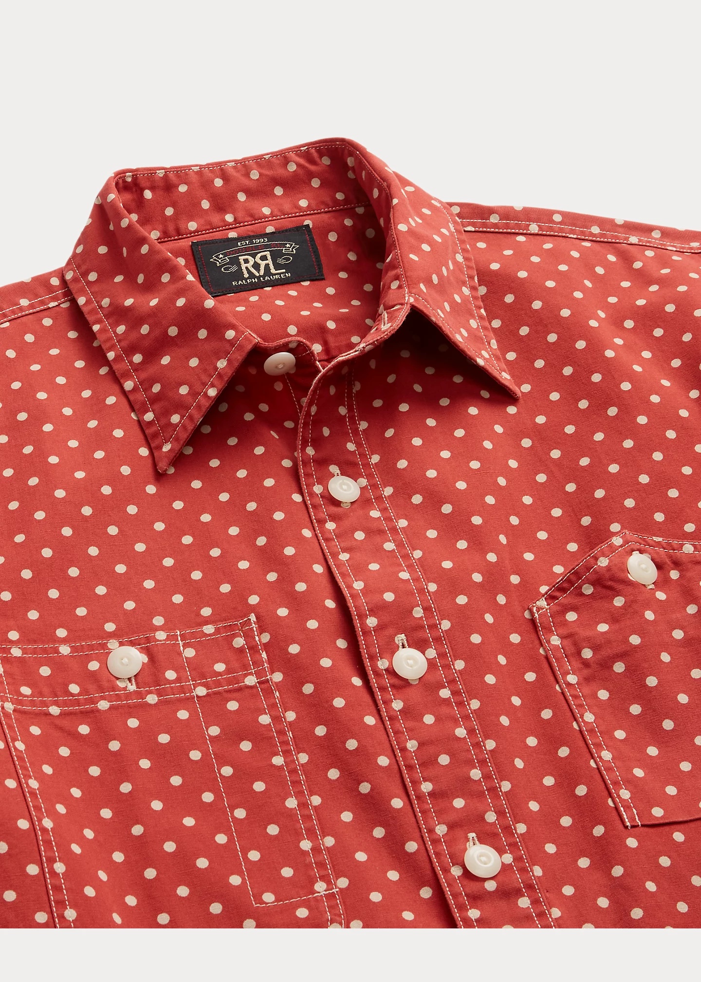 Polka-Dot Woven Workshirt - 3