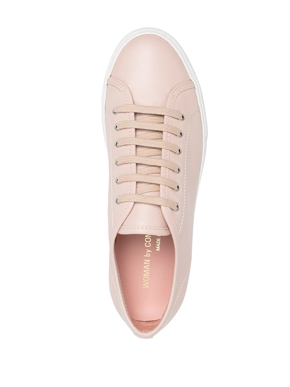 lace-up platform sneakers - 4