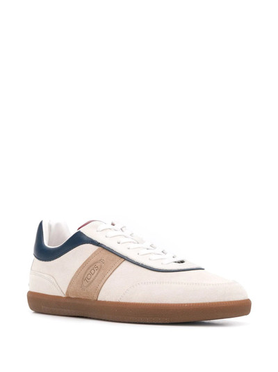 Tod's leather lace-up sneakers outlook