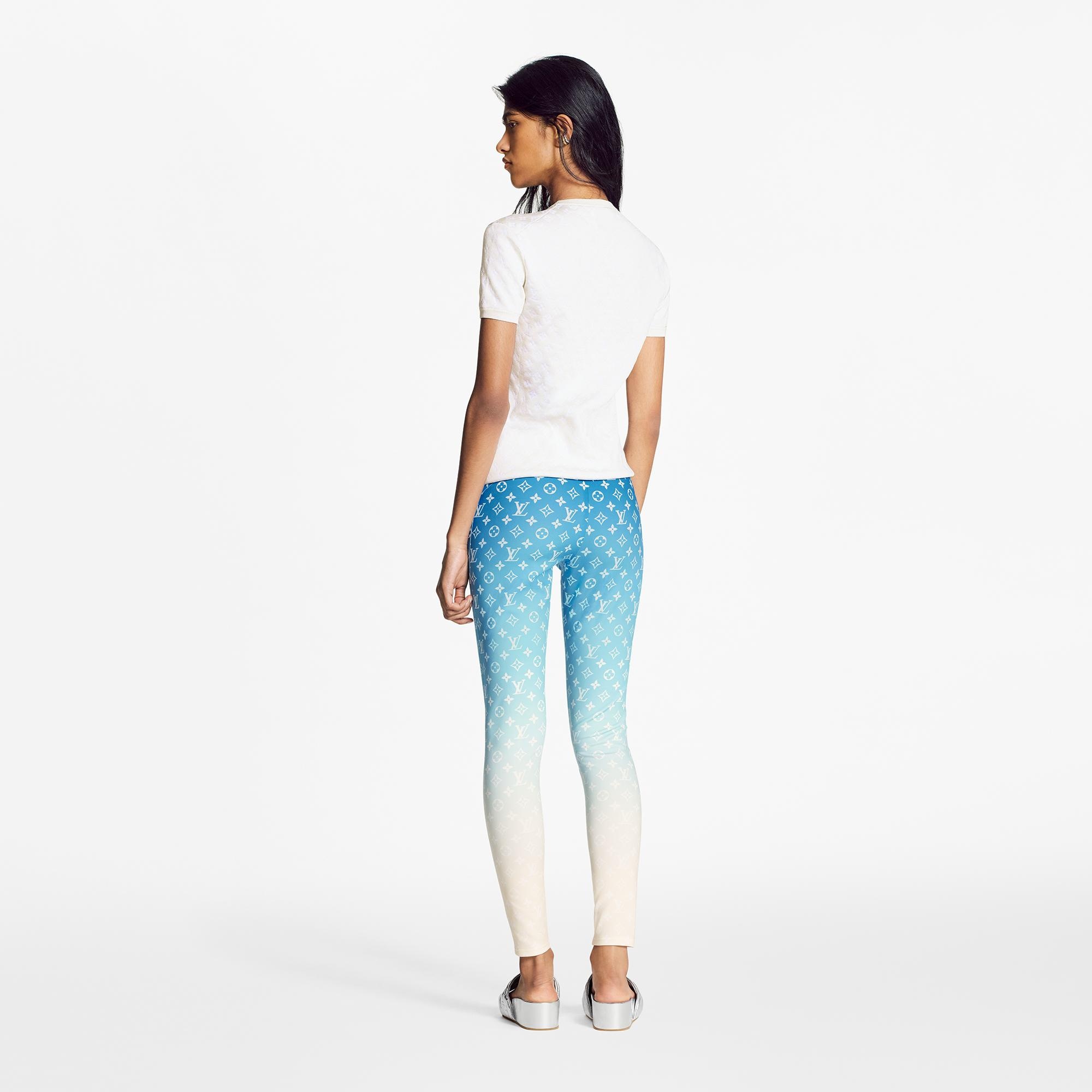 Blue Lagoon Monogram Leggings - 4