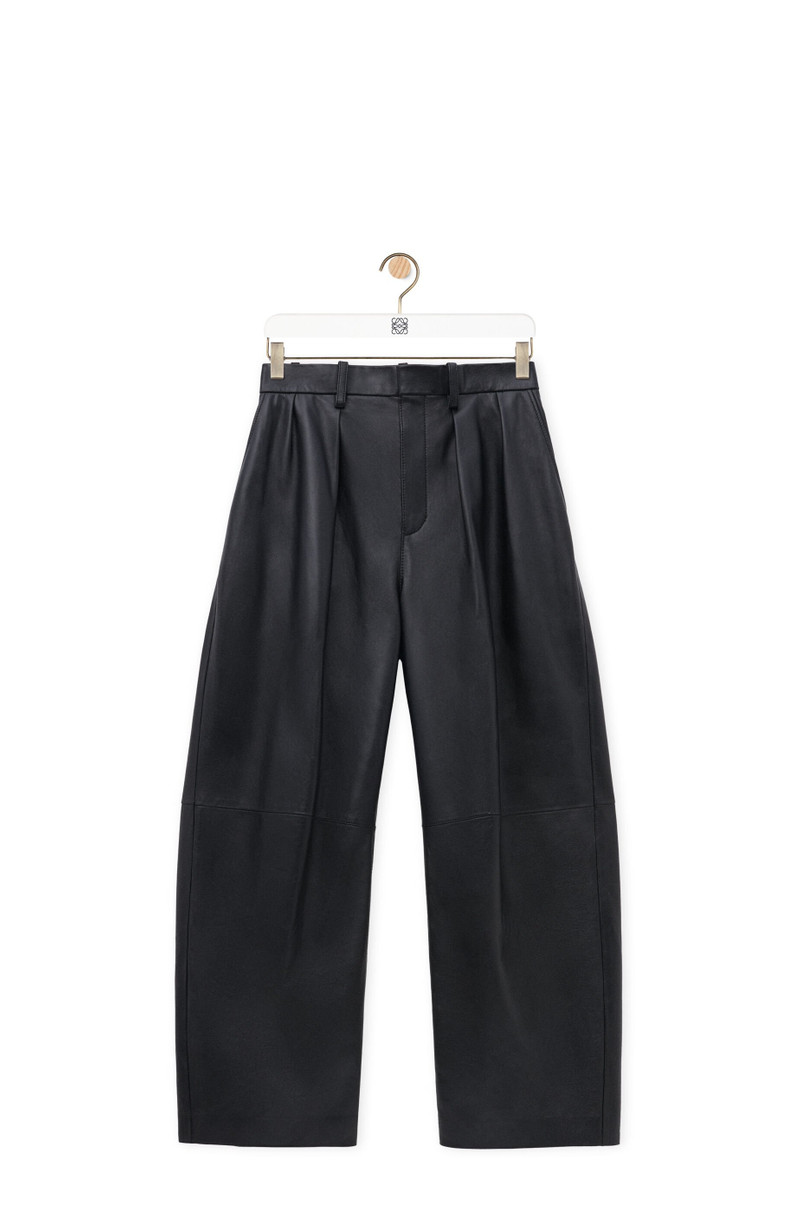 Barrel trousers in nappa lambskin 1