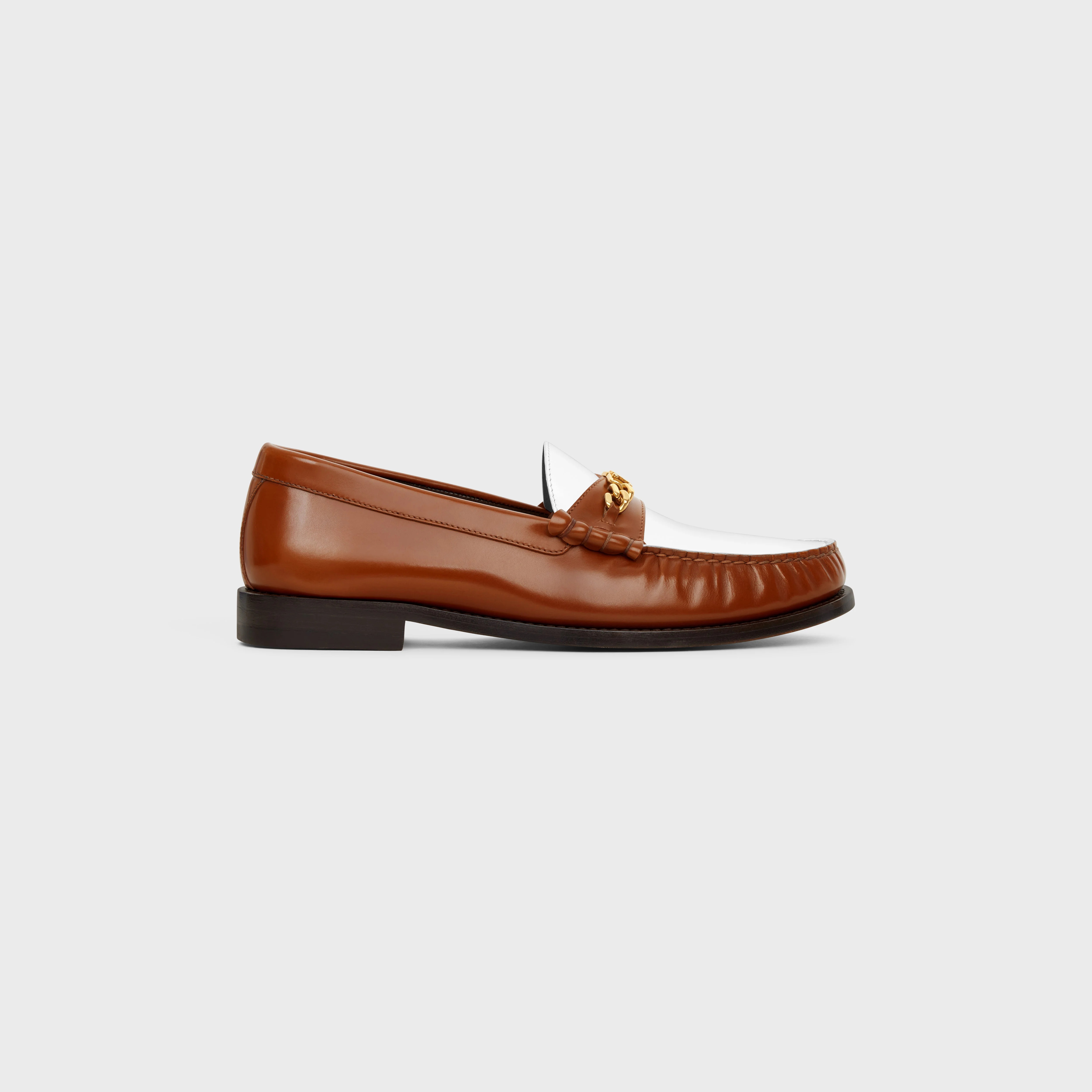 ローファー・オックスフォード CELINE LUCO TRIOMPHE CHAIN LOAFER IN CALFSKIN CELINE CELINE LUCO TRIOMPHE CHAIN LOAFER in POLISHED BULL
