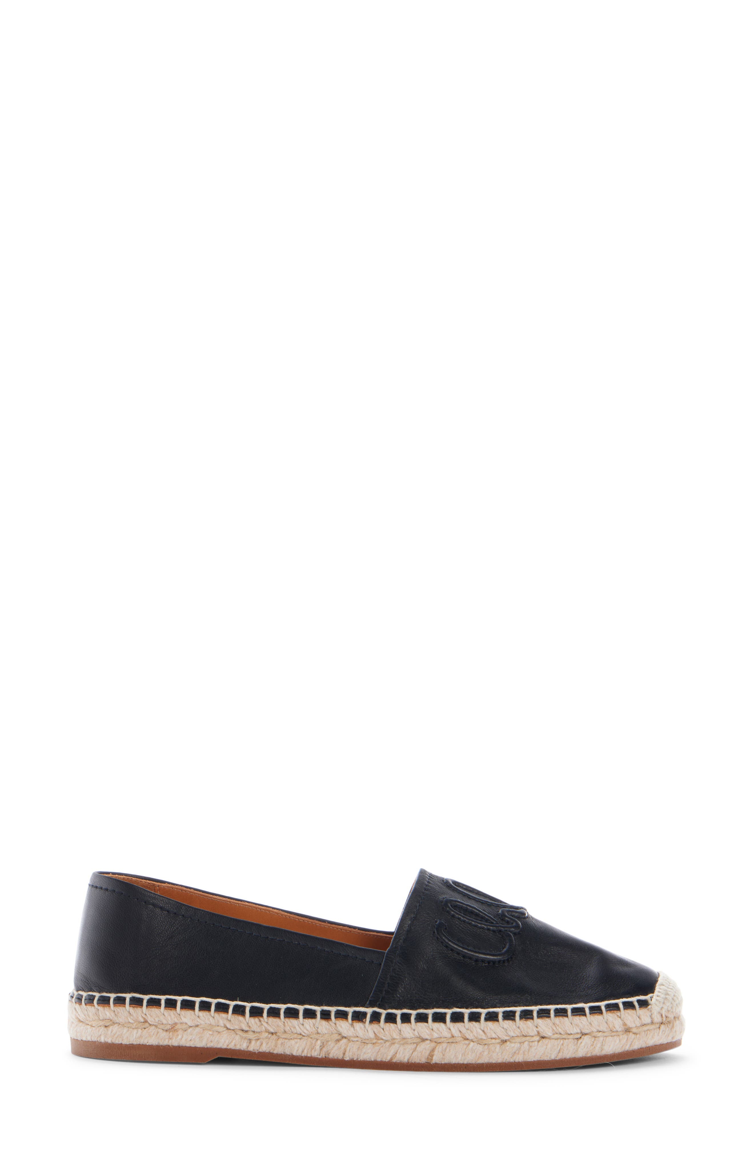 Chloé Isla Leather Espadrille in Black at Nordstrom - 3