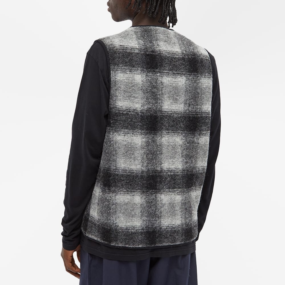 Universal Works Wool Fleece Check Zip Waistcoat - 6