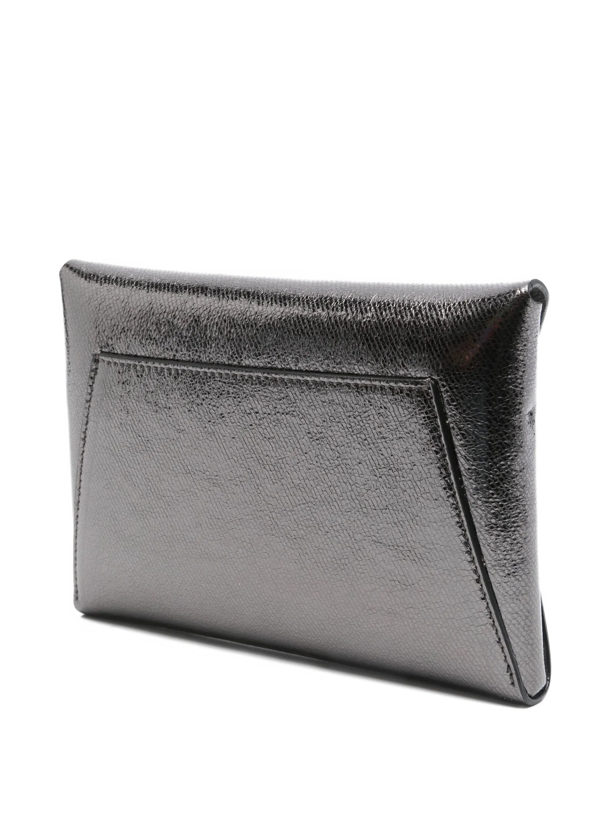 Brunello Cucinelli Metallic Flap Clutch Bag - 3
