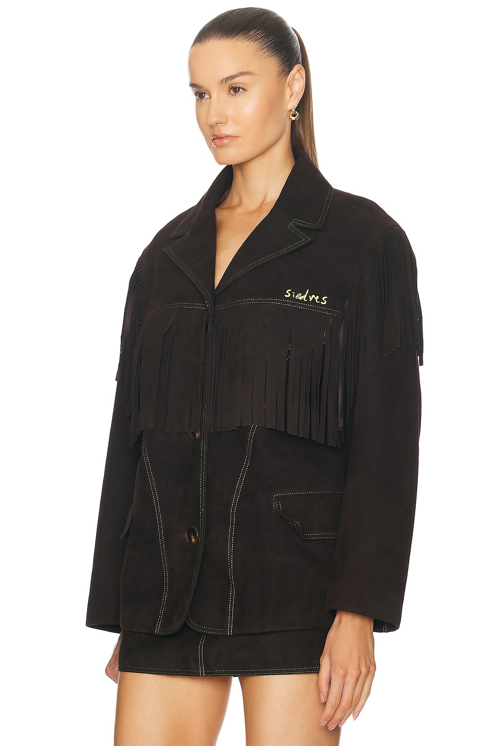 For FWRD Suede Fringe Jacket - 4