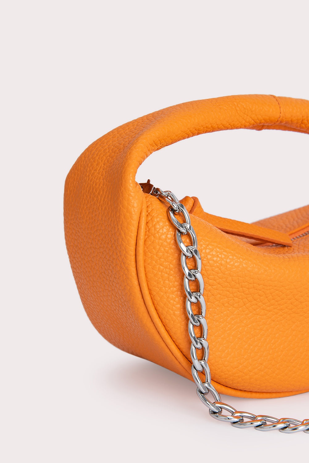 Baby Cush Orange Flat Grain Leather - 7