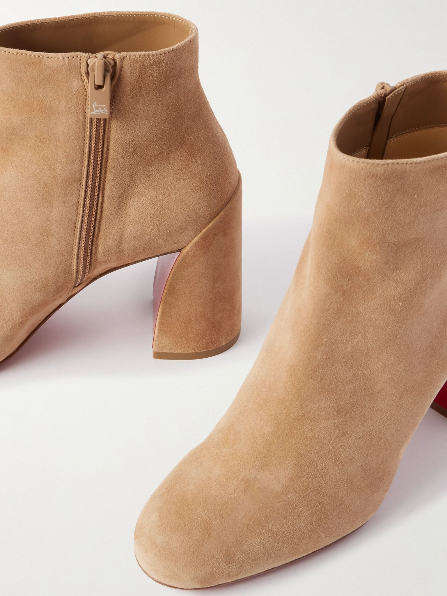 Turela 85 suede ankle boots Beige - 4