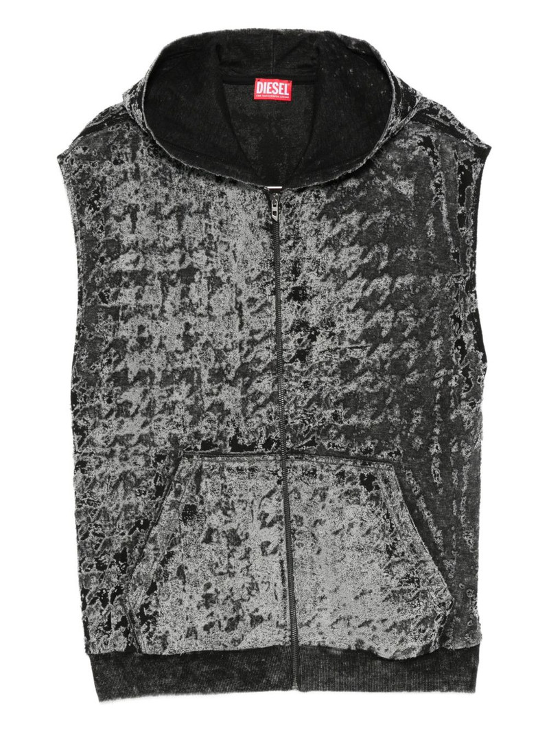 hooded zip-up vest 1