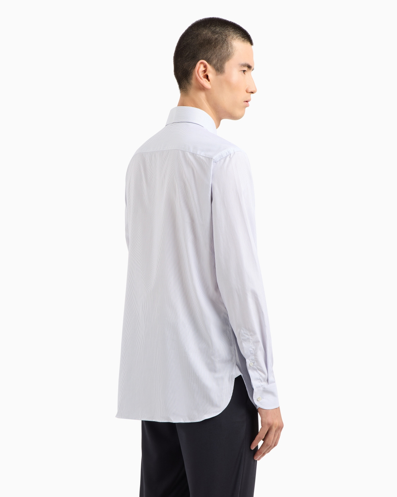 Regular-fit shirt in luxury cotton with a micro-pattern - 3