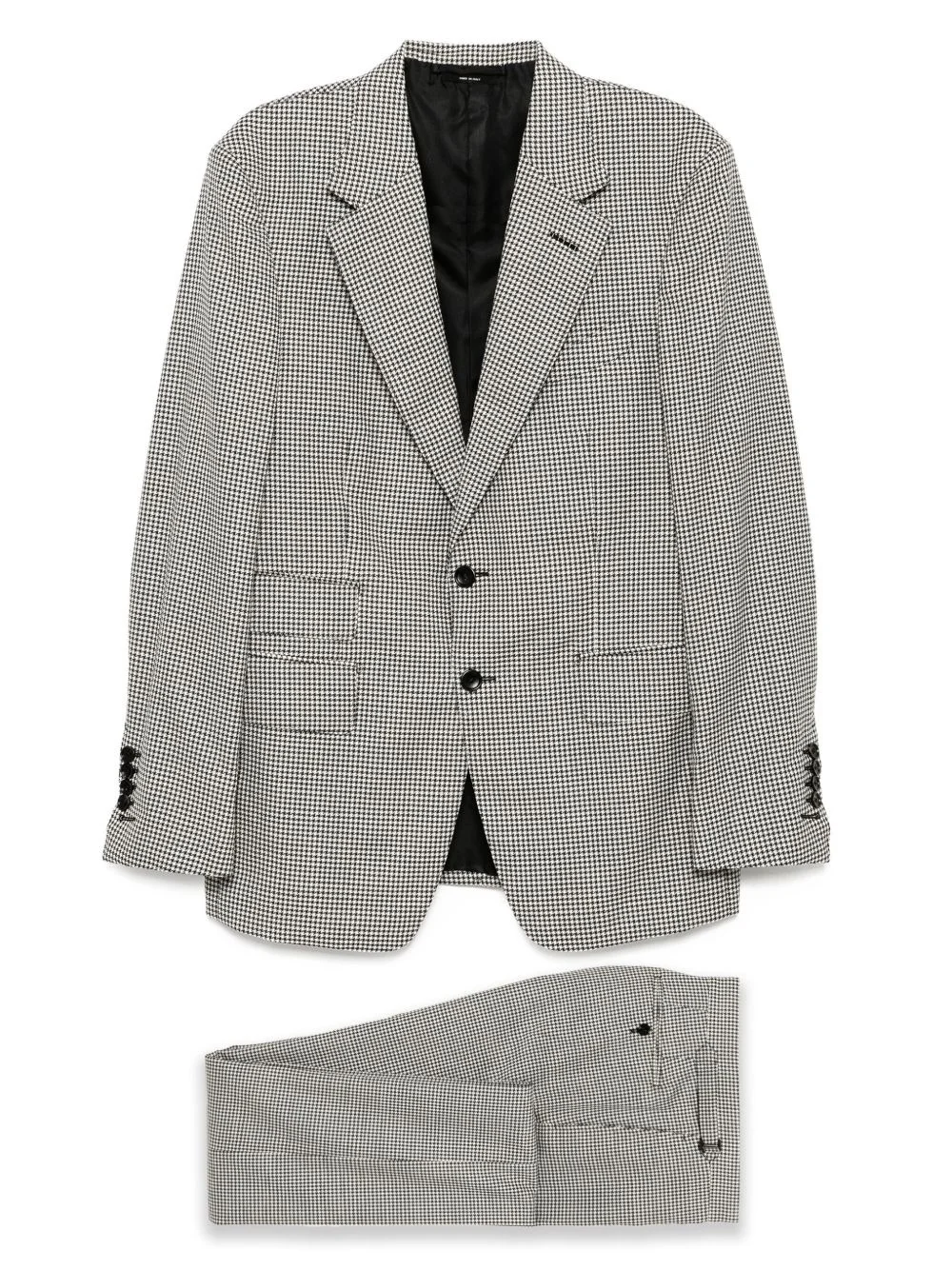 dogtooth-pattern suit - 1