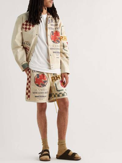 Rhude Printed Cotton-Canvas Jacket outlook