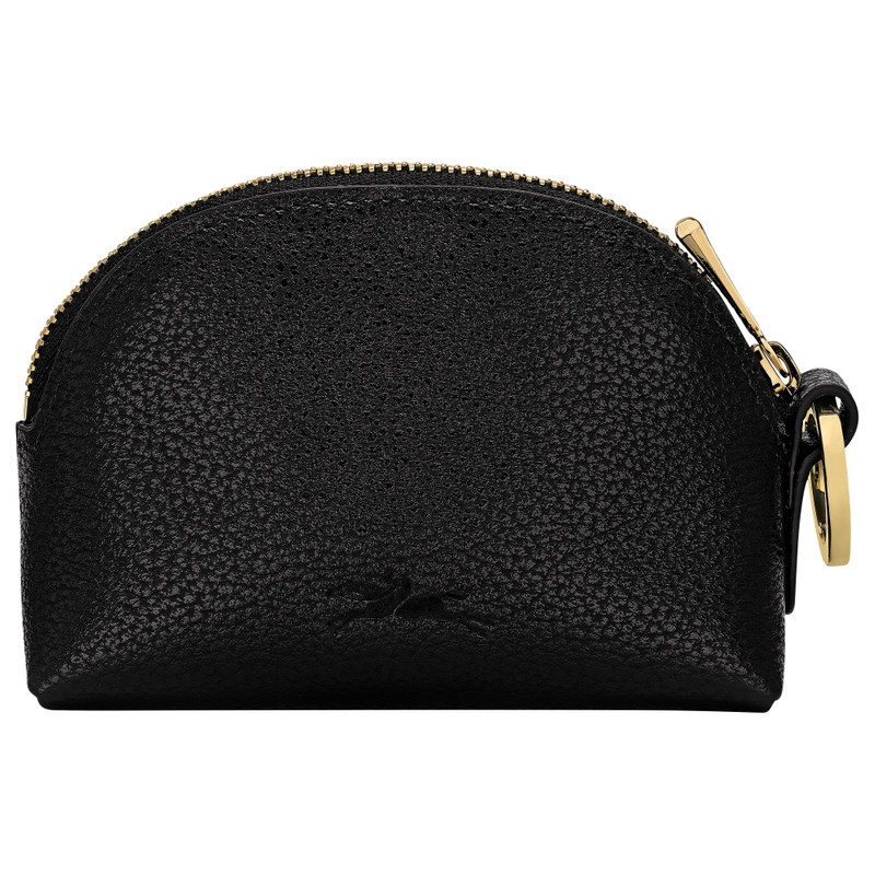 Longchamp Le Foulonné Coin purse Black - Leather outlook