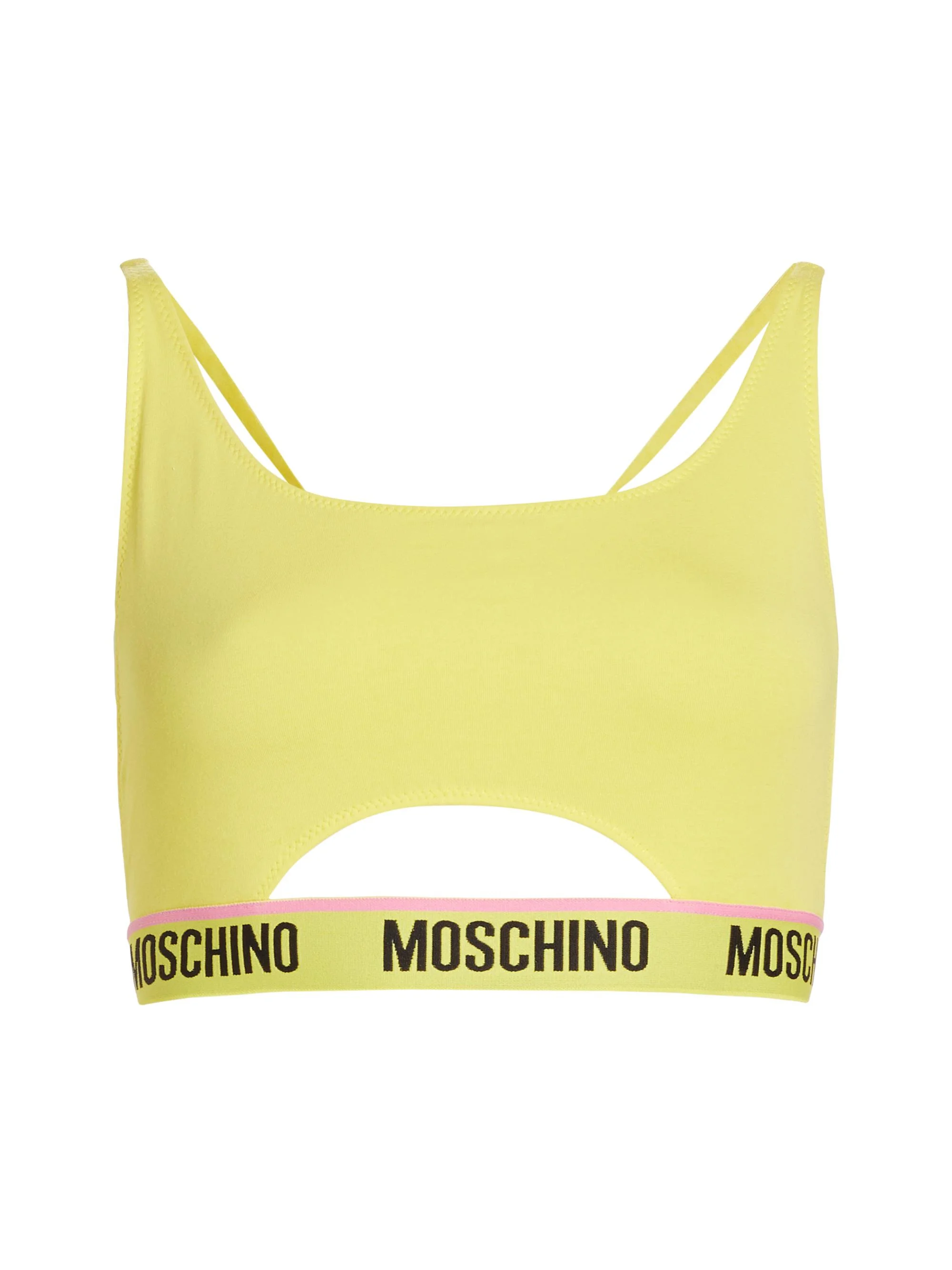 Women's Donna Logo-Detailed Bikini Top - Yellow - 1