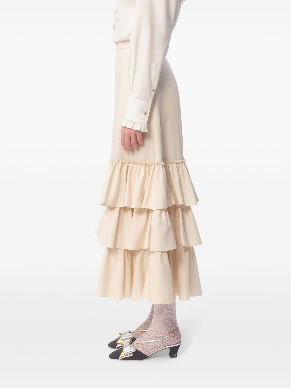 shantung midi skirt - 4