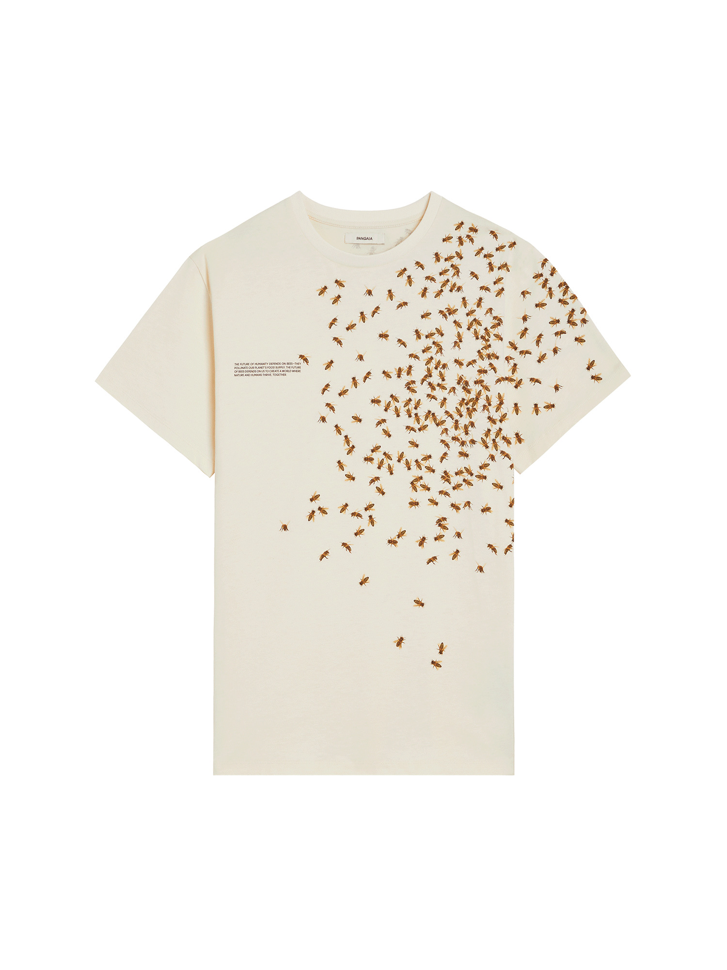 Mens Bee The Change Organic Cotton T-Shirt - Undyed - 1