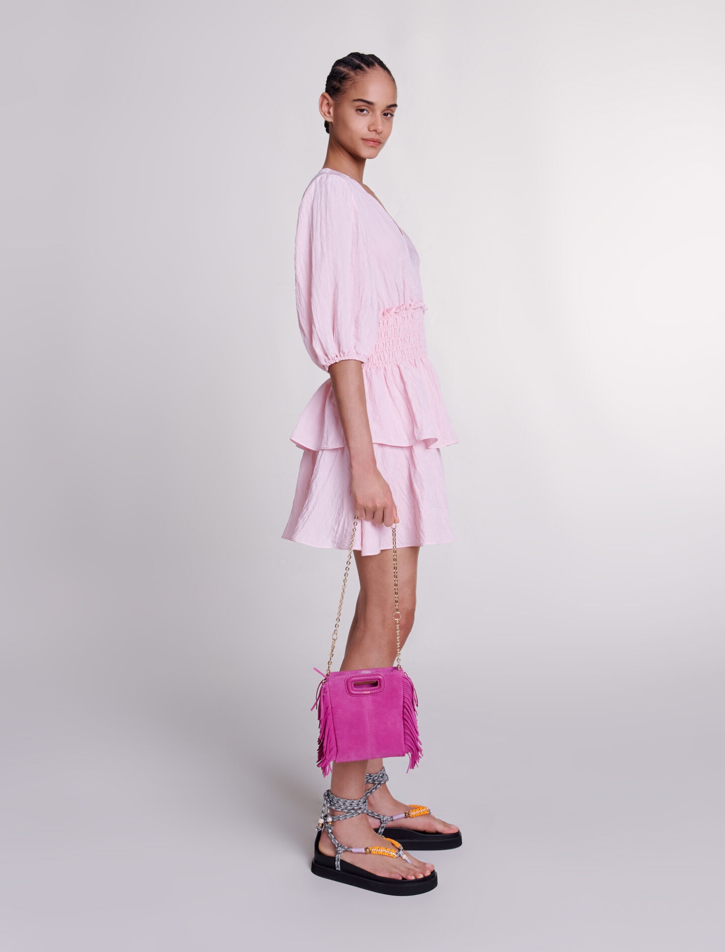 Short ruffled dress - 4