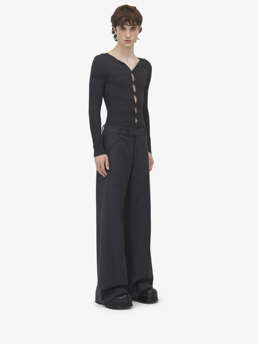 Low Rise Tailored Trousers - 3