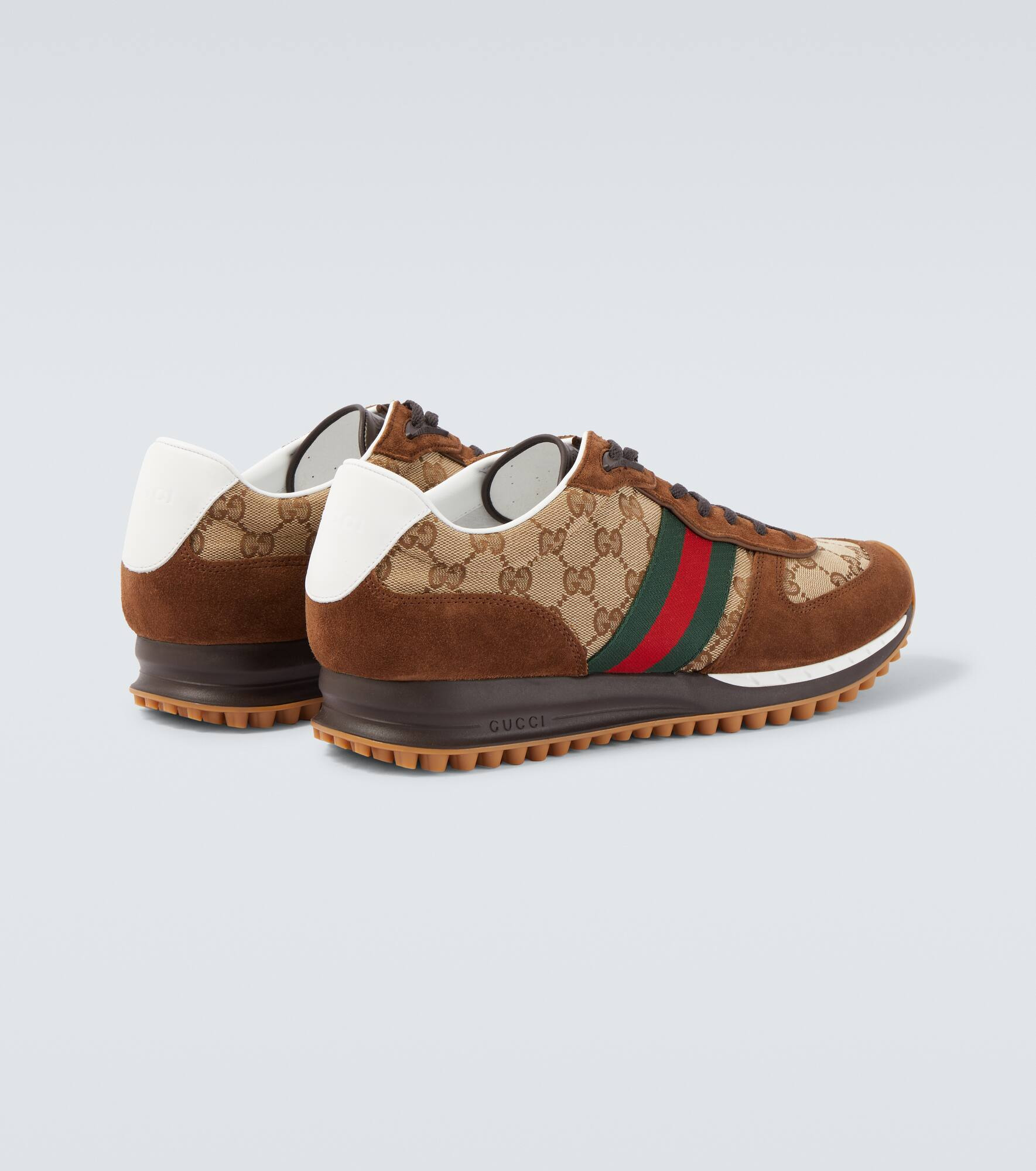 Re-Motion GG Canvas suede-trimmed sneakers - 6