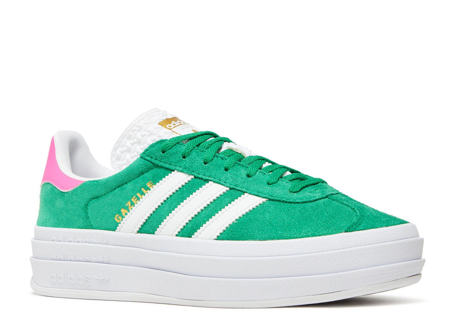 WMNS GAZELLE BOLD 'GREEN LUCID PINK' - 2
