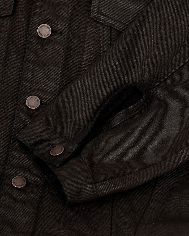 SHRUNKEN DENIM JACKET MUD 5