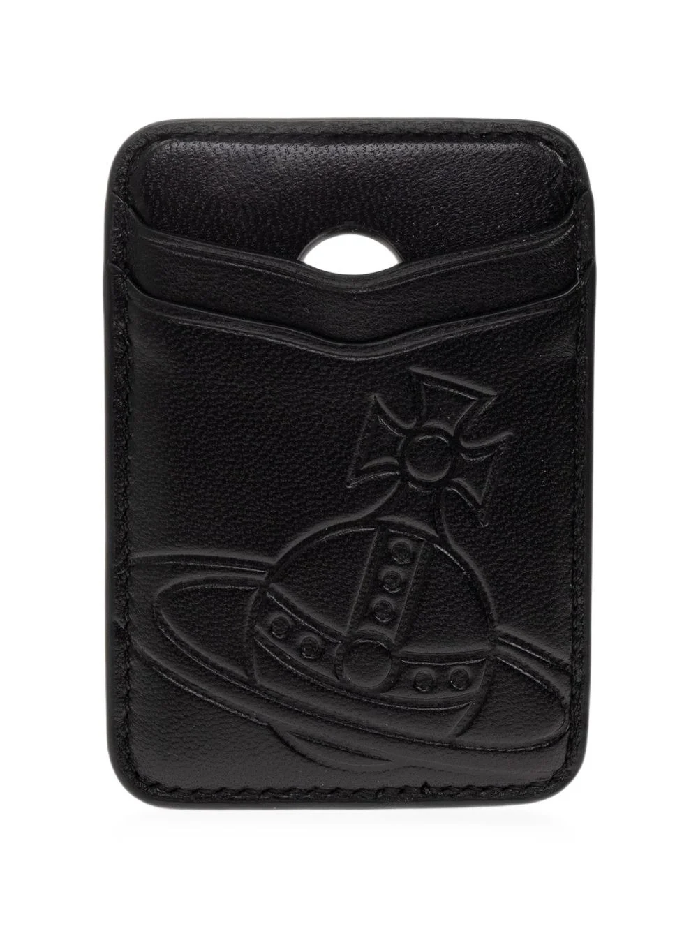 Orb-embossed MagSafe card holder - 1