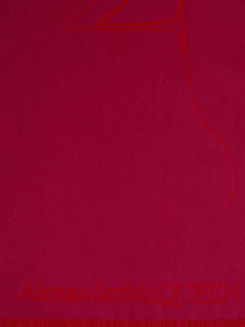 Mcqueen Thread Scarf in Fuchsia - 4