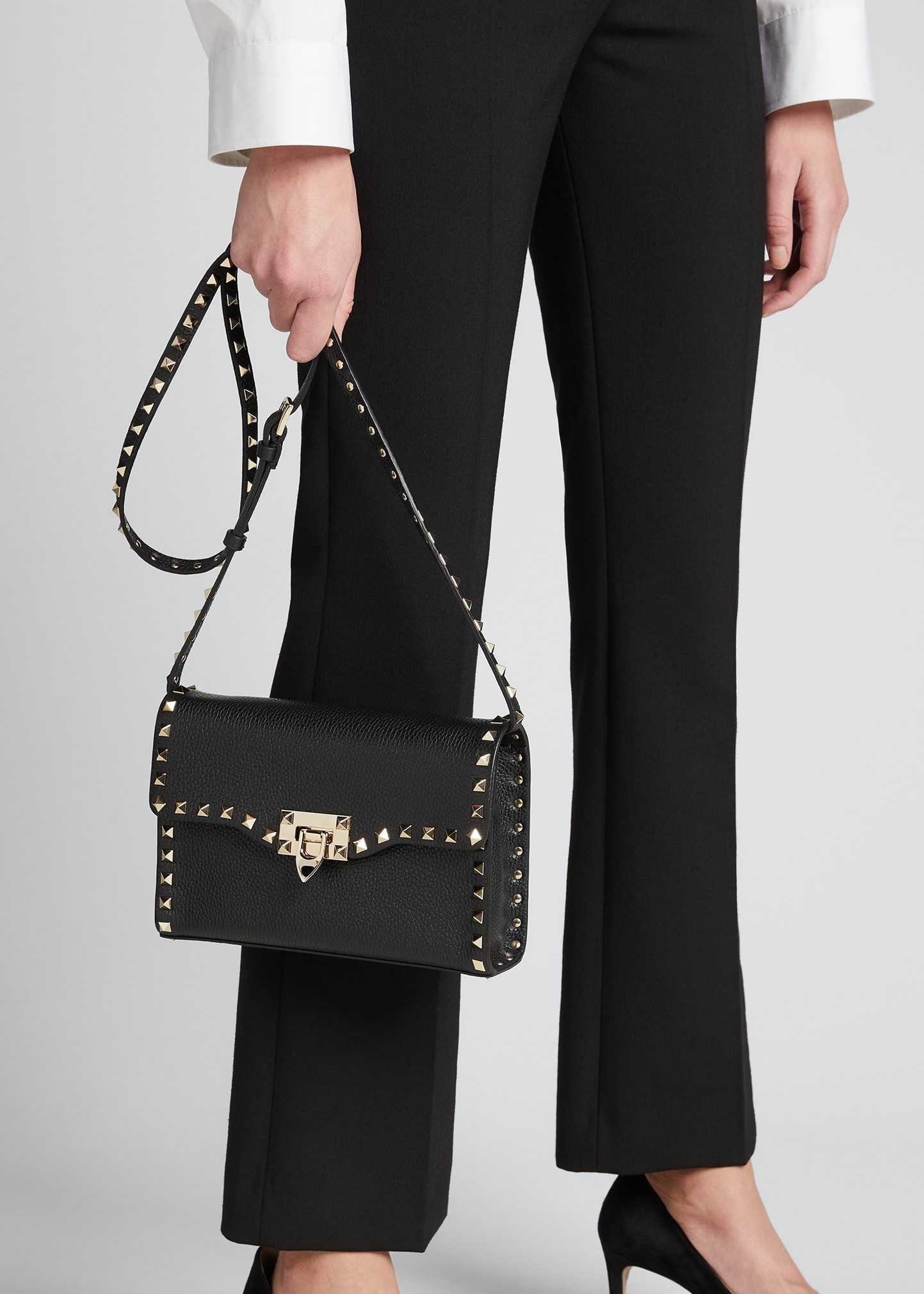 Valentino Rockstud Medium Shoulder Bag bergdorfgoodman REVERSIBLE