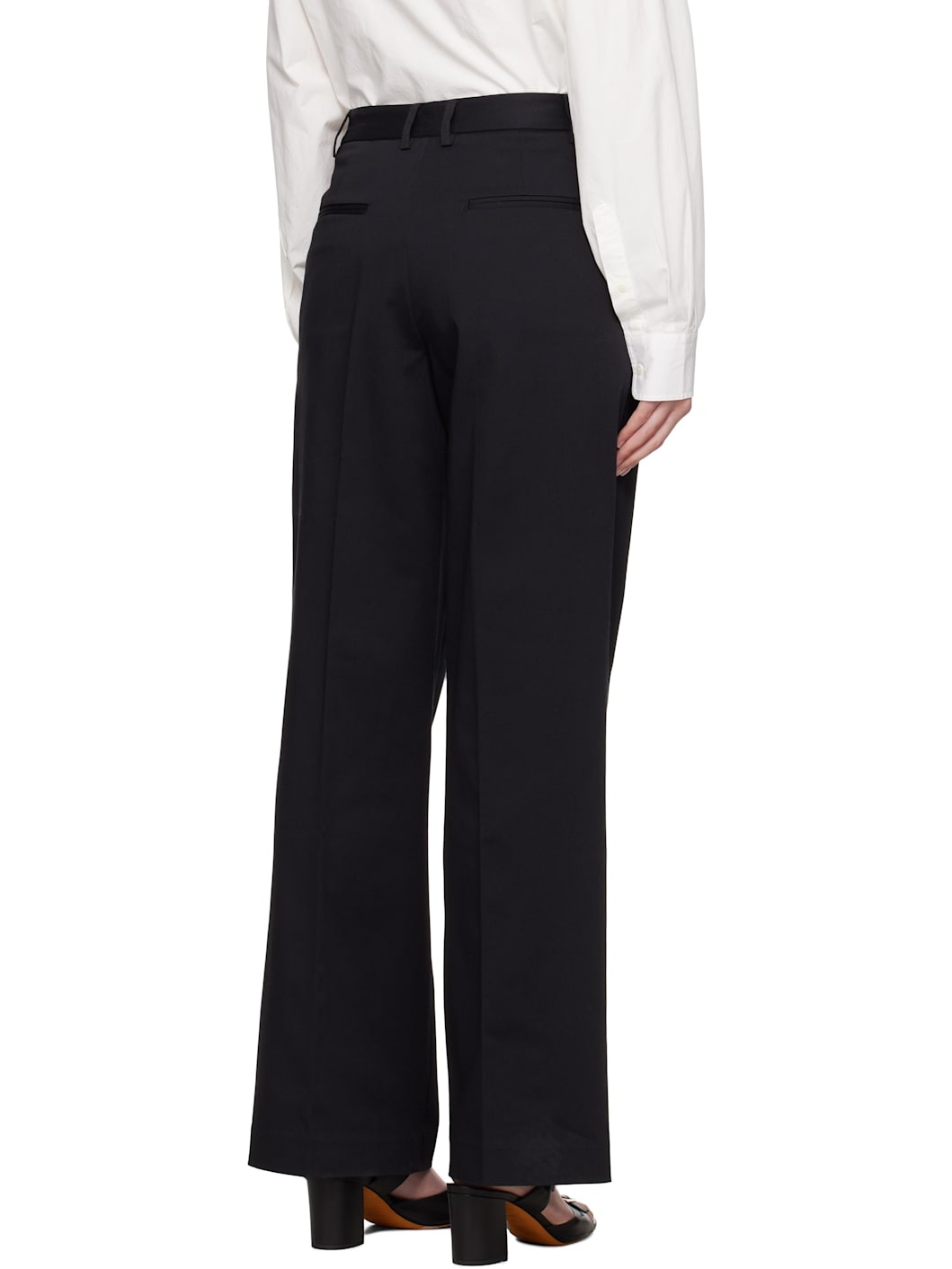 Black Summer Chino Trousers - 3