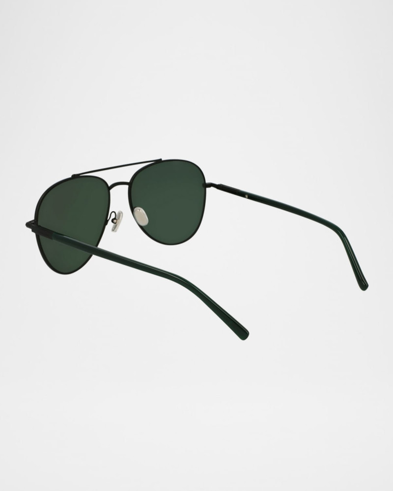 FERRAGAMO Men's SF316S Prisma Metal Aviator Sunglasses outlook