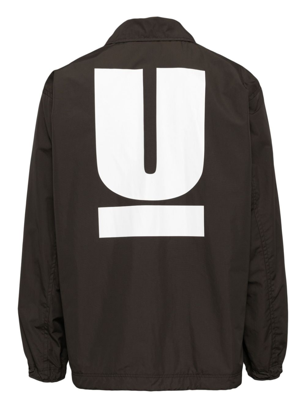 logo-print shirt jacket - 2