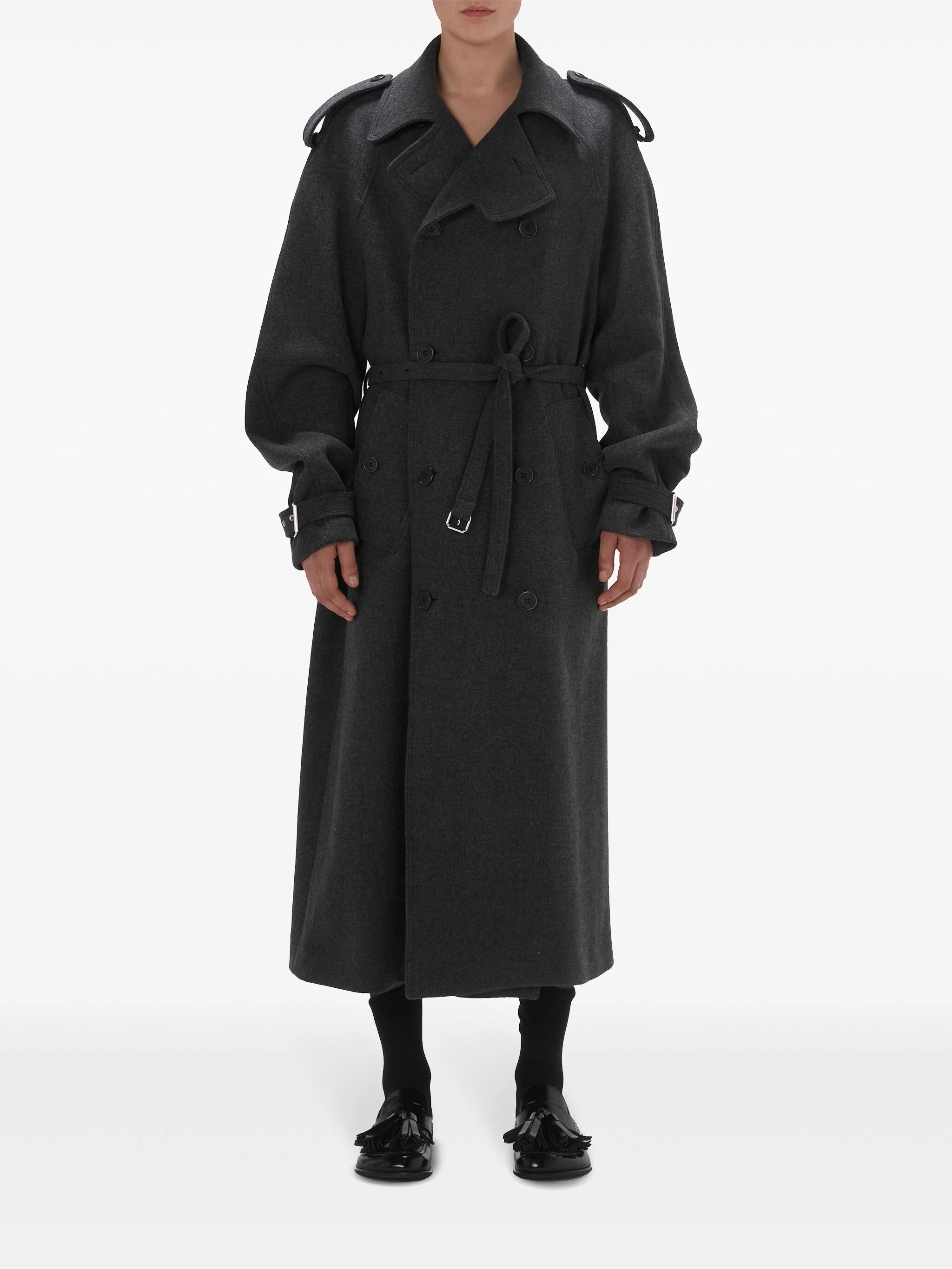 Double-Breasted Wool-Blend Coat - 2