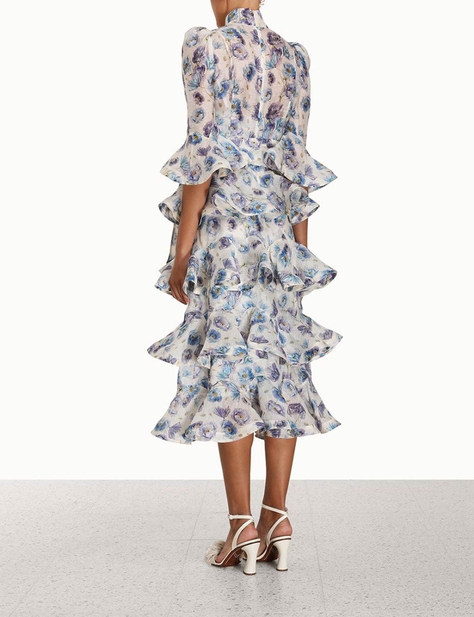 TAMA TIERED MIDI DRESS - 4