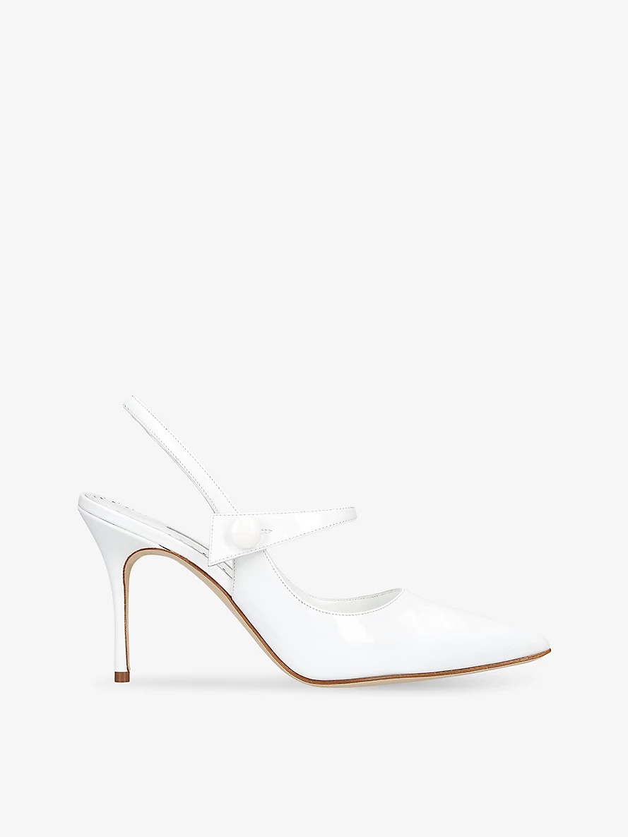 Didion 90 patent-leather heeled mules - 1