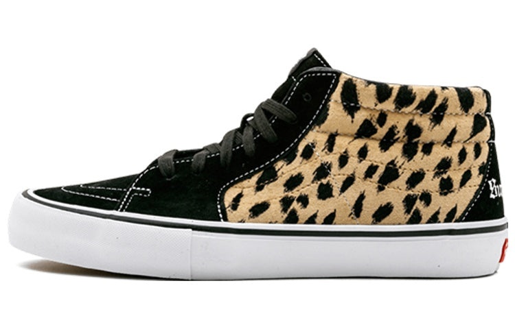 Vans Supreme x Sk8-Mid Pro 'Cheetah Velvet' VN0A347UOPM - 2