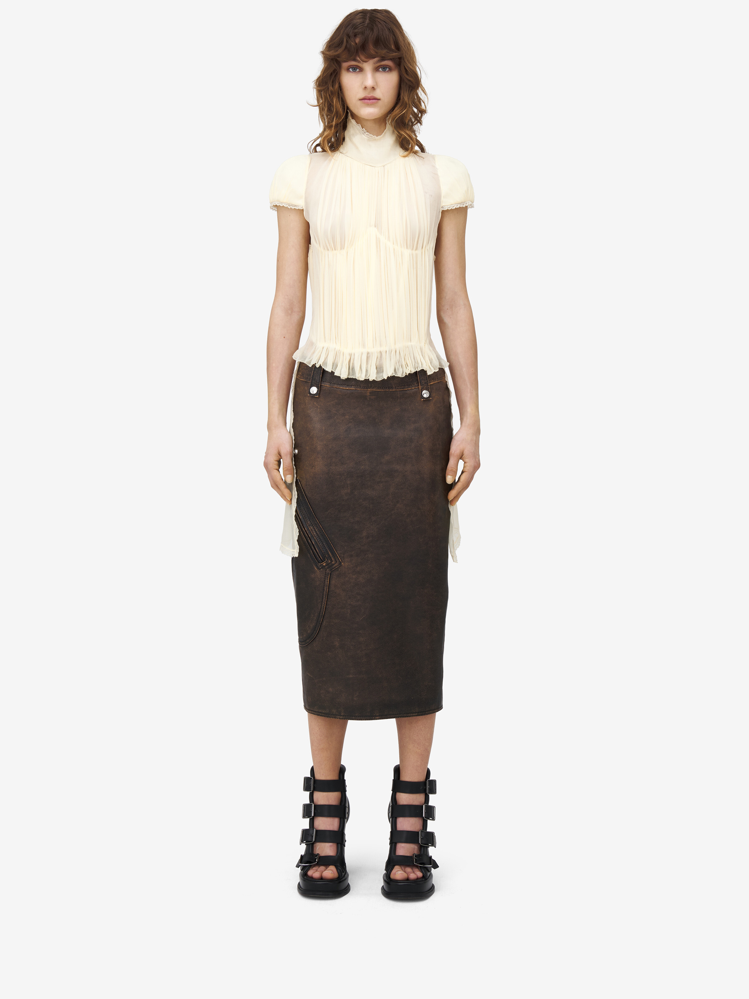 Chiffon Pleated Top - 3